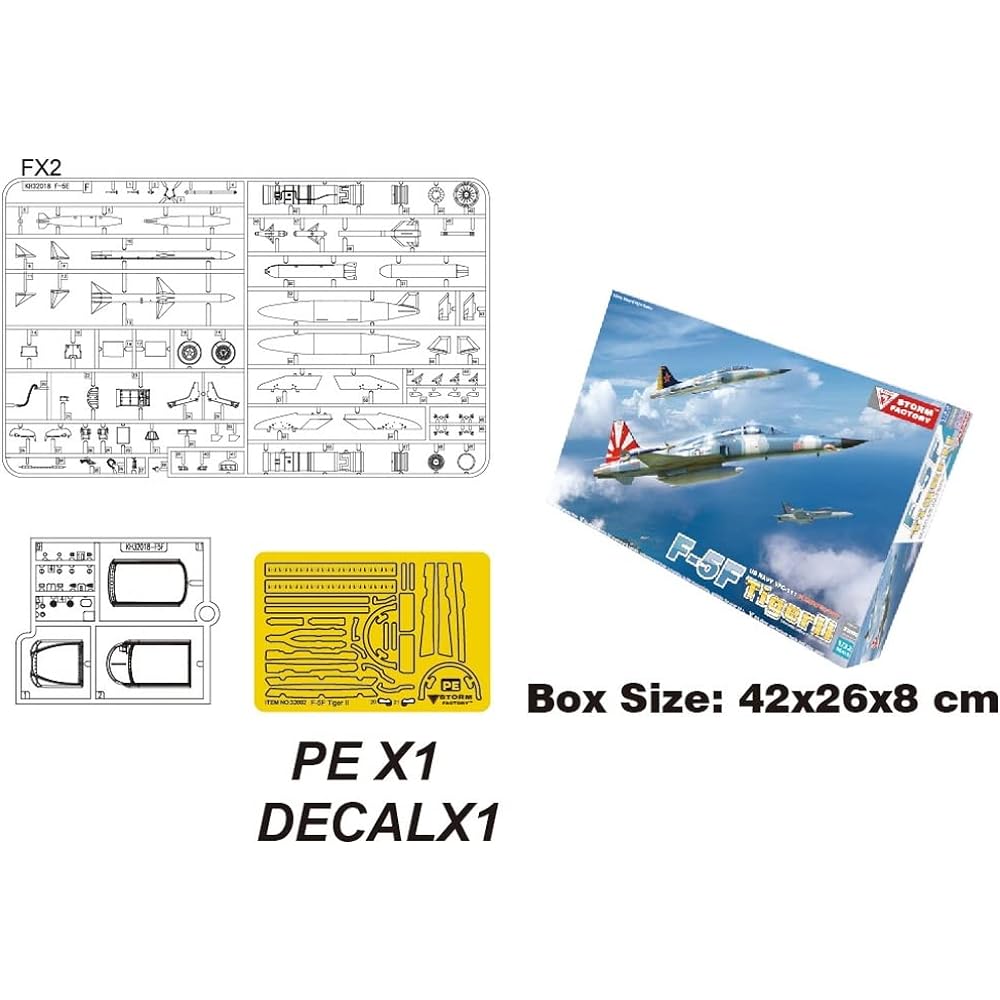 Storm Factory 1/32 US Army F-5F Tiger 2 Two-Seat Training Fighter US Navy VFC-111/US Marine Corps VMFT-401 Plastic Model SFY32002