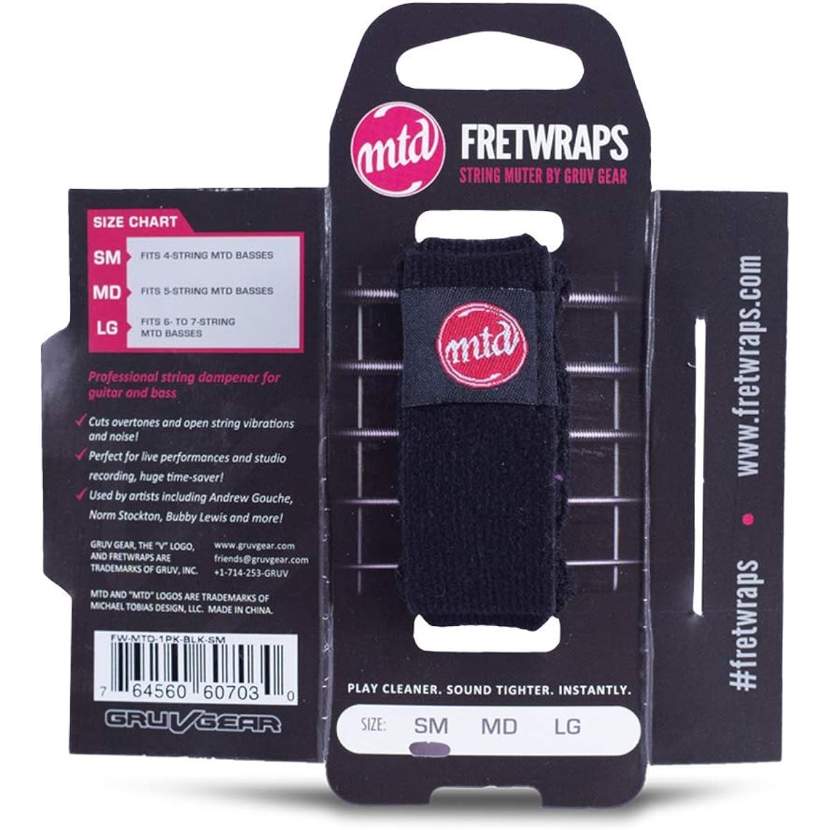 Gruv Gear Bandana Fret Wrap XL Red