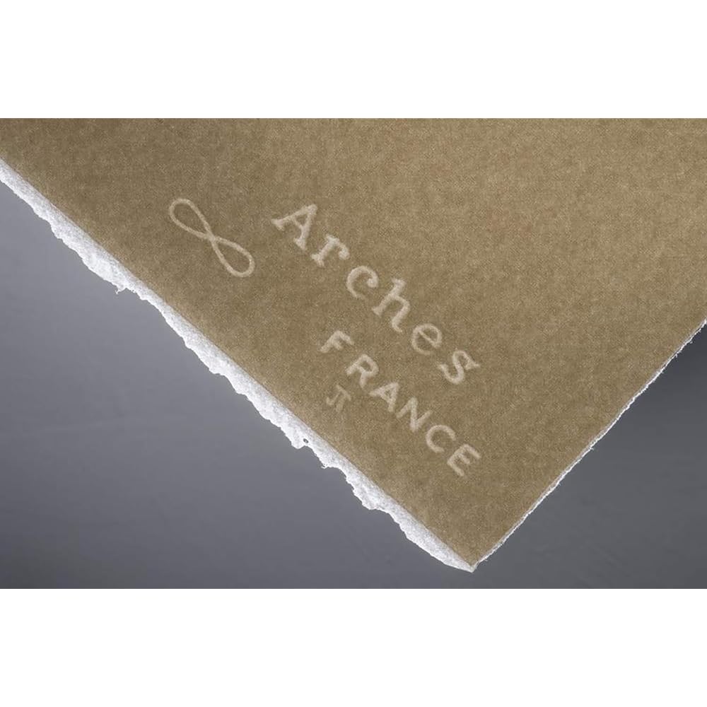 Arches Watercolor Paper Block 300g Extra Fine 18X26cm 20 Sheets (1795070) Natural White