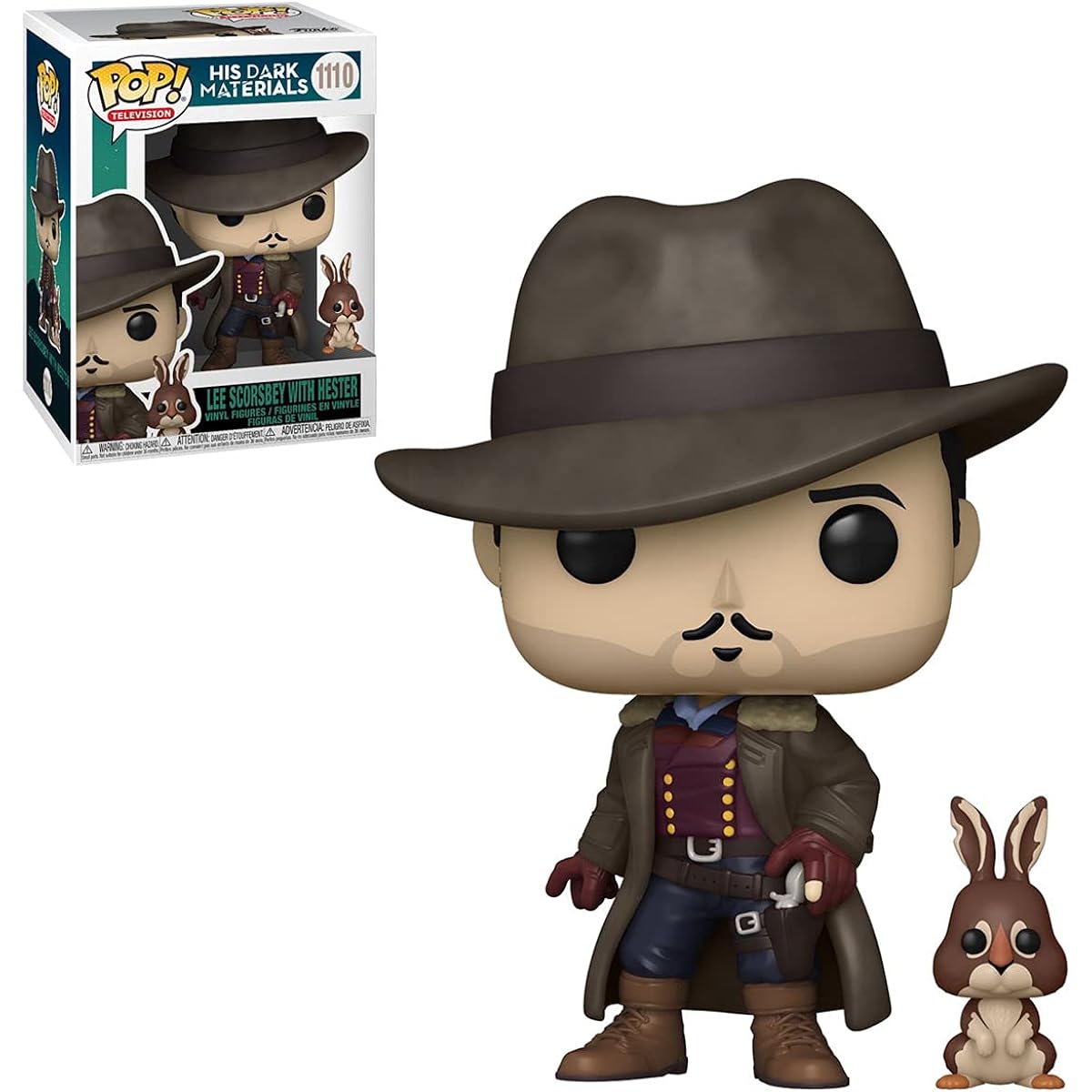POP His Dark Materials - Lee Scoresby with Hester Funko Vinyl Figure (Includes Compatible Box Protector Case)