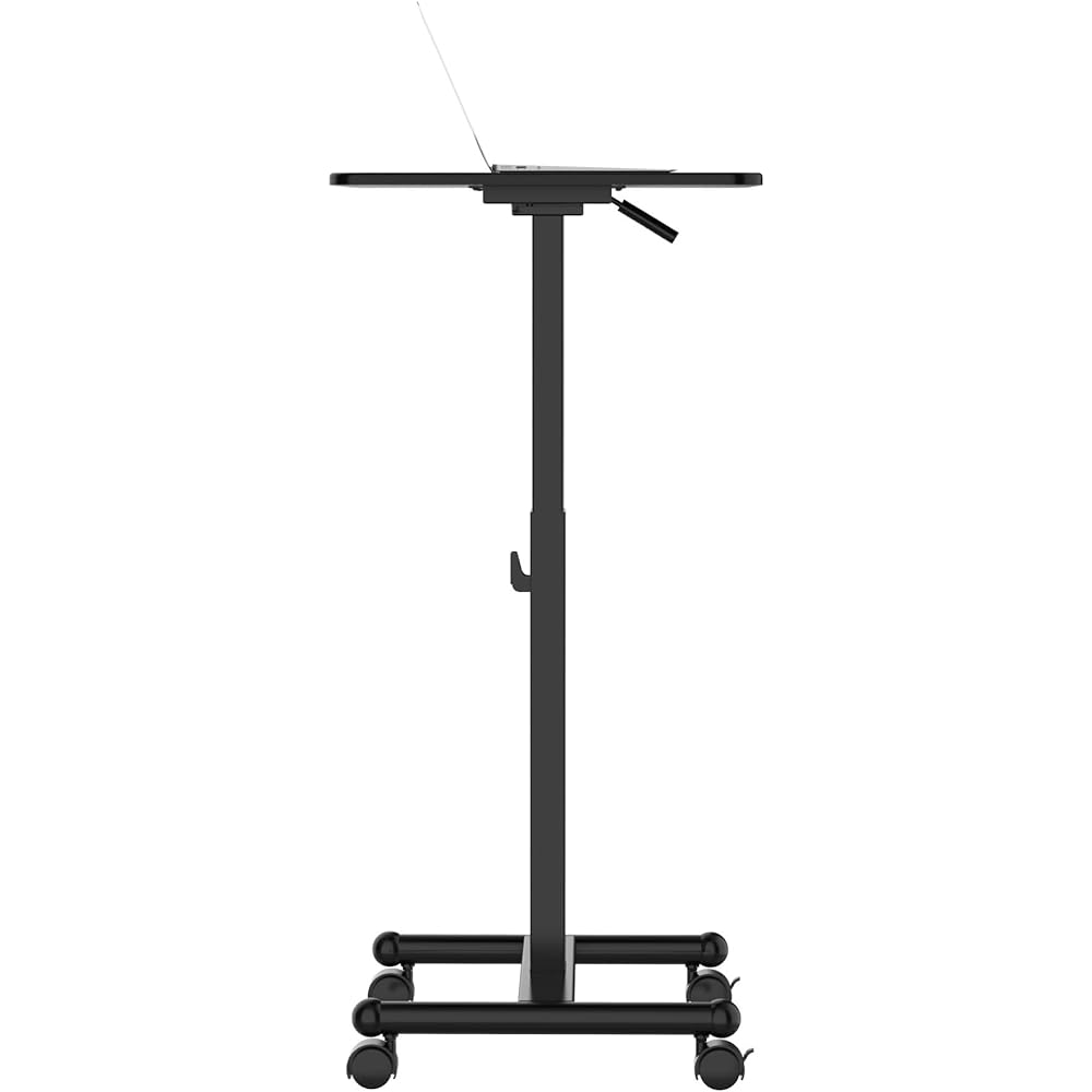 DMM.make Elevating Desk with Casters 600 Black DKS-LDC600B Width 60 x Depth 52cm Mobile Stepless Adjustment Home Telework Office Desk