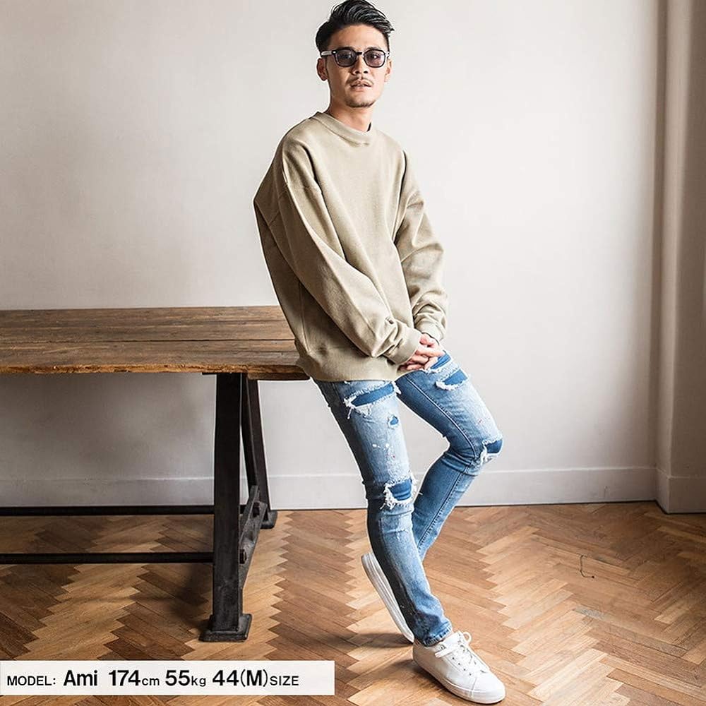 Cavalier CAJP19-11 Men's Unisex Sweatshirt, Big Silhouette, Thick, Plain, Brushed Lining