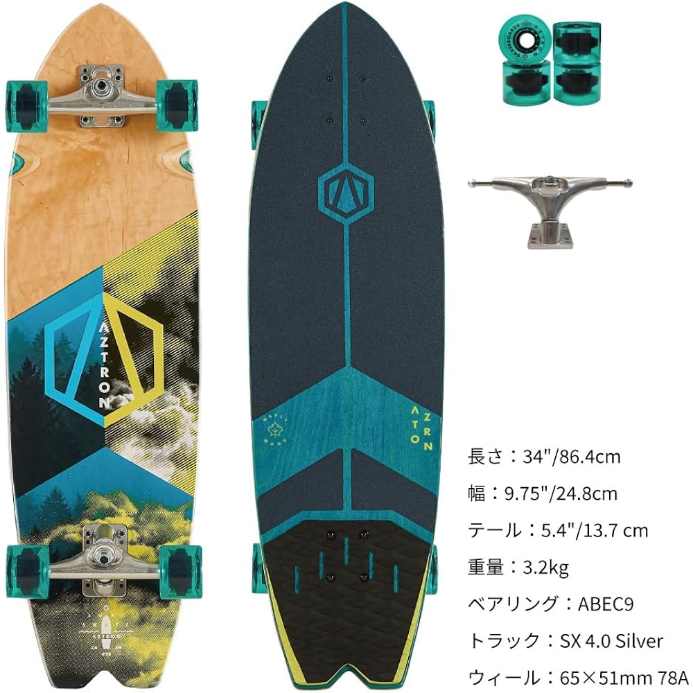 AZTRON FOREST Forest 34 Surf Skateboard 34”