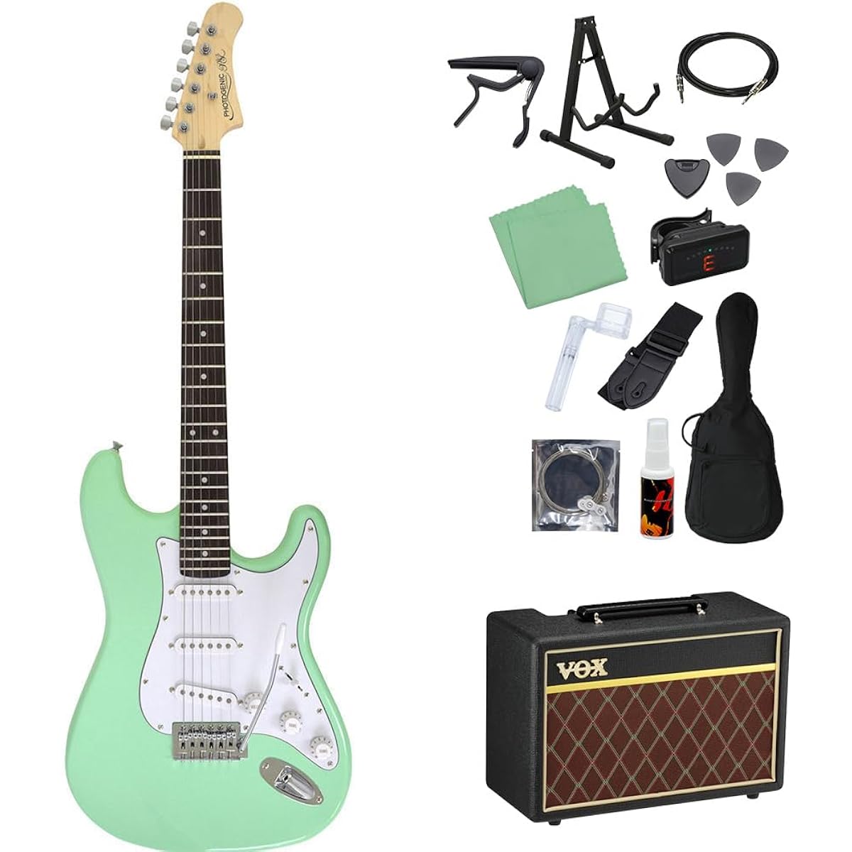 Photogenic ST-180 SFG Electric Guitar Beginner 14-piece Set [With VOX Amplifier] Stratocaster Type Photogenic