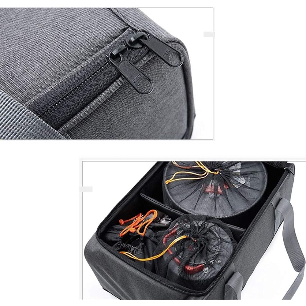 Kadahis Multi-Container Storage Case, Camping Bag, Fishing Bag, Dirt Resistant, Dividers, Large Capacity, Multifunctional, Outdoor, Camping, Climbing, Travel