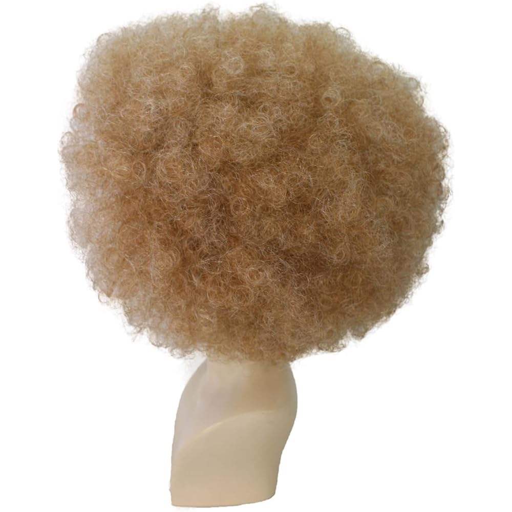 Wigs2you Costume Wig H-5400 Afro Brown Full Wig Cosplay Wig Crossdressing Men's Dressing Twin Coordination Party Wig Standard M Size