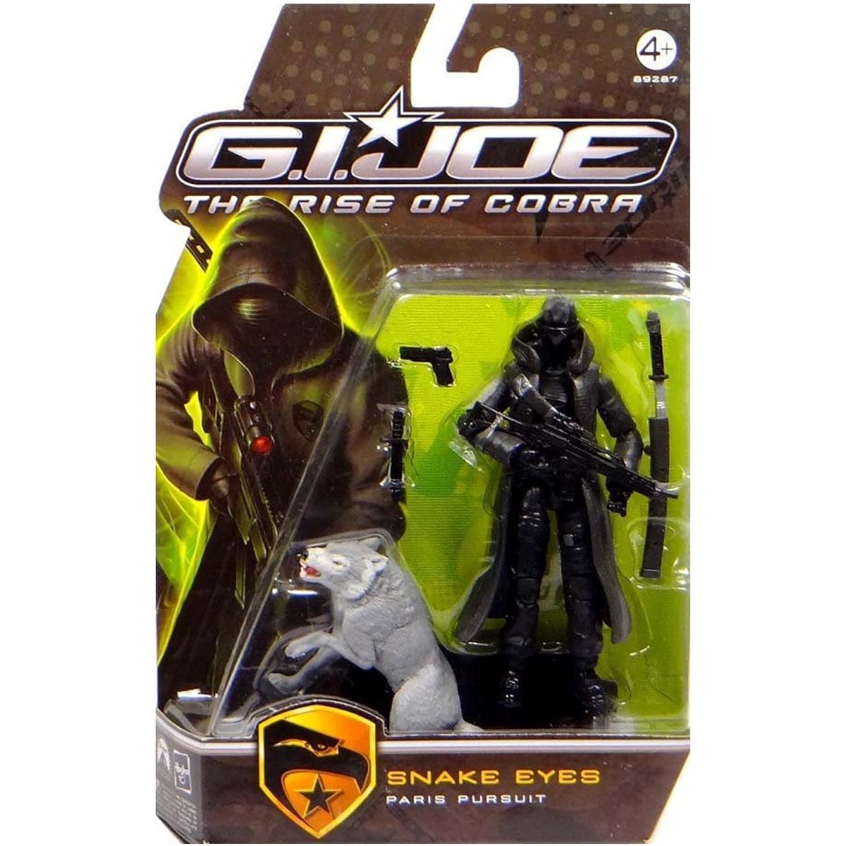 G.I. Joe Basic Figure Collection 1 Snake Eyes with Timber (Black Version)