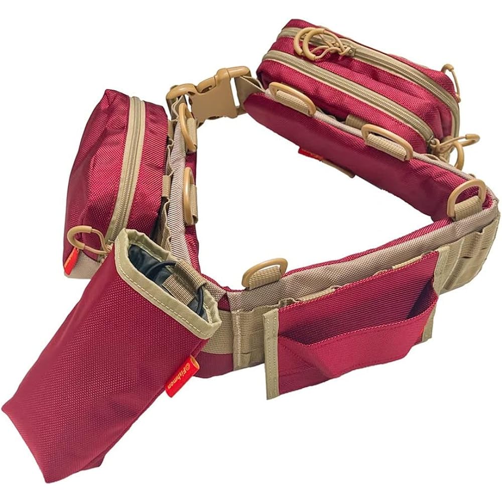 FISHMAN BT-002 Lure Bag Red/Khaki S