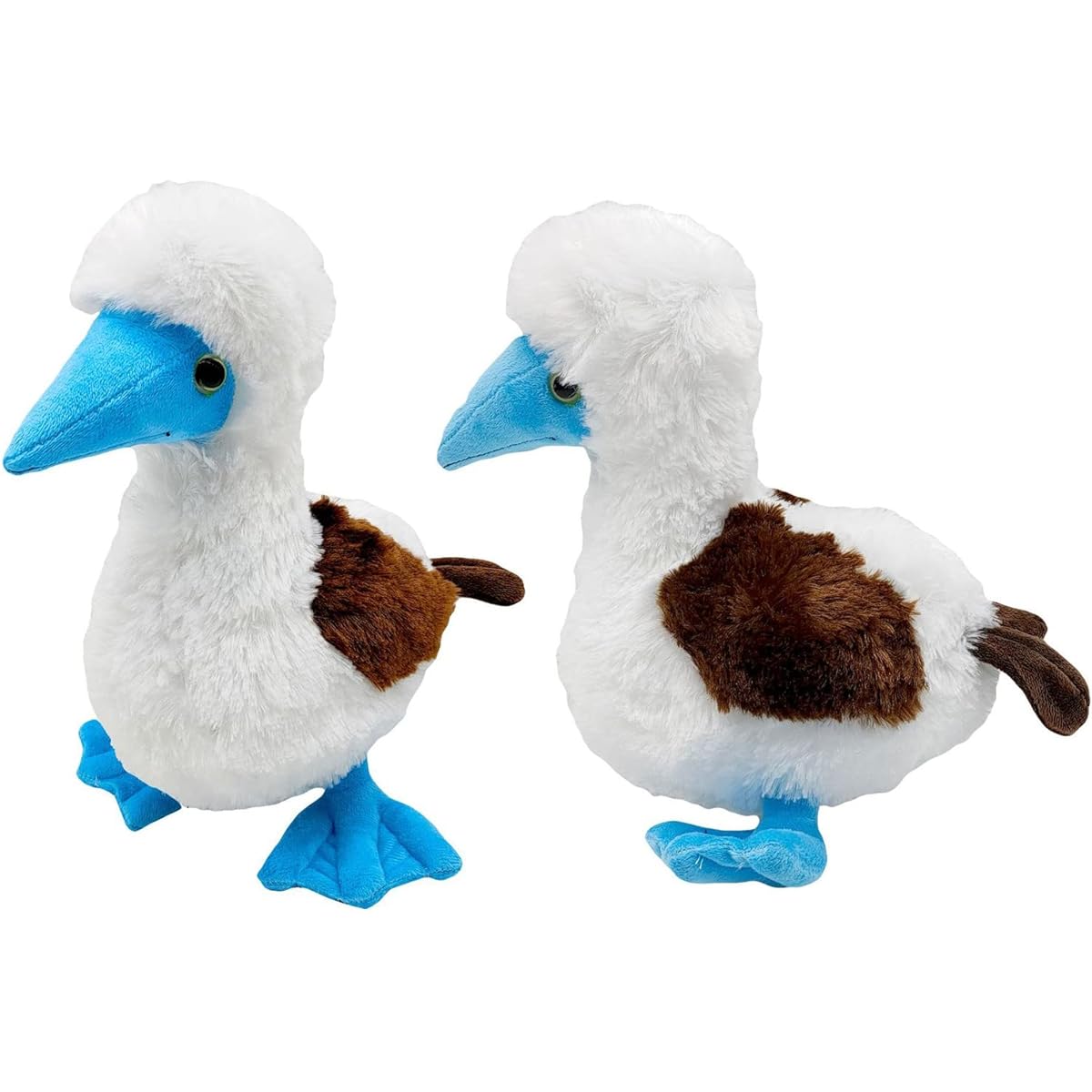 Little Heart Simulation Blue Footed Booby Plush Toy 10.65inch Super Soft Cute 2ps Blue Footed Booby Stuffed Animal Toy Fun Kids Gift Home Decoration