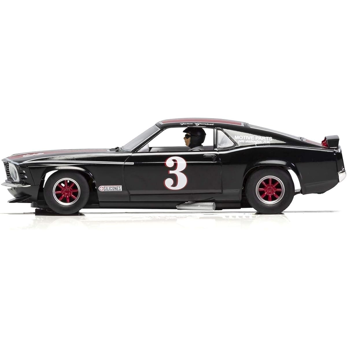 Scalextric Ford Mustang Trans AM 1972 John Gimbel 1:32 Slot Race Car C4014