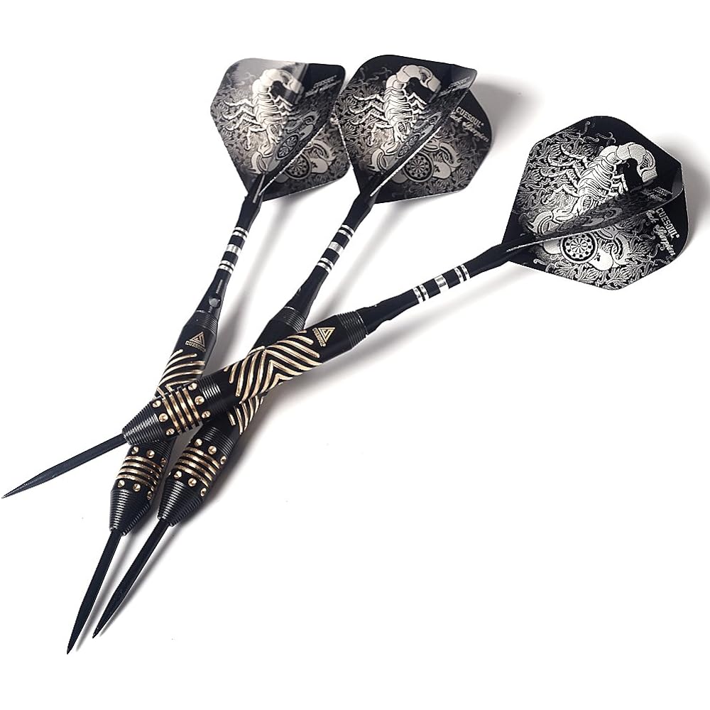 BLACK SCORPION CUESOUL 22g steel tip dart set with dart case (HX-SL-F3105)