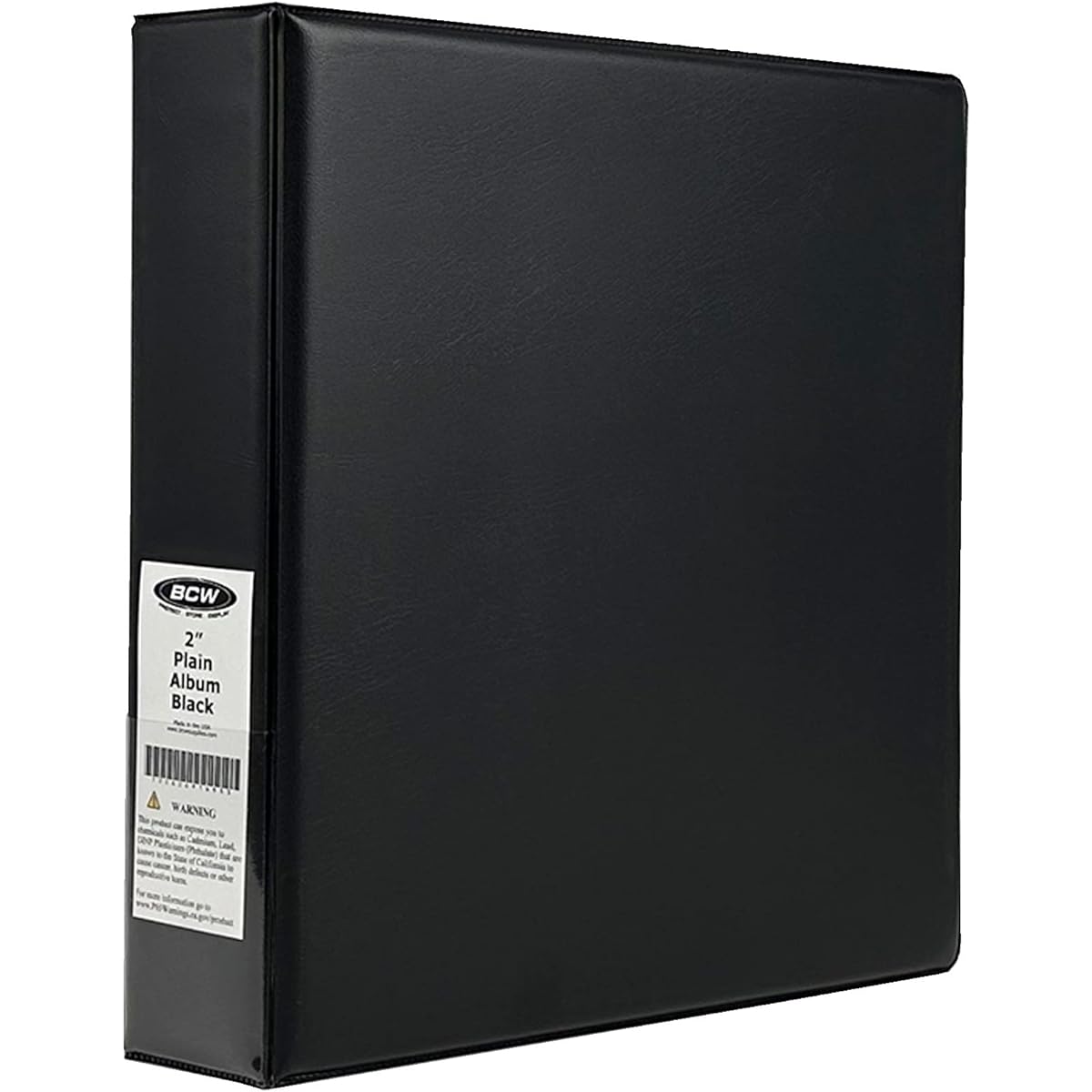Multipurpose Binder/Album Black 2" D-Ring for storing cards, coins, coupons, office supplies, etc.