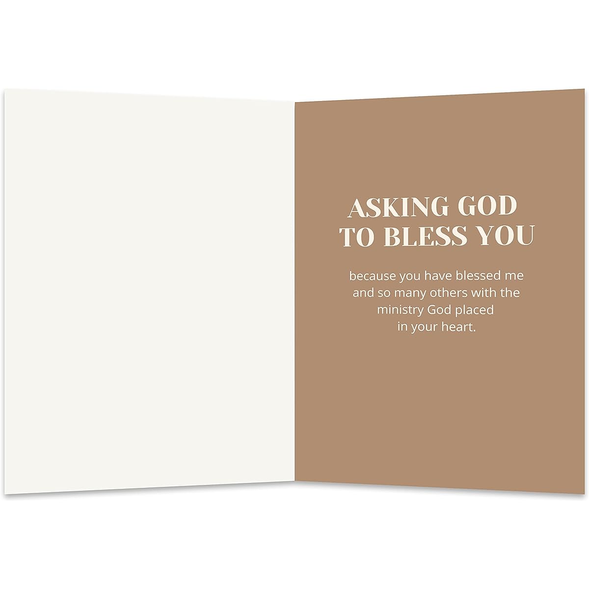 Simply Uncaged Christian Gifts Ministry Appreciation Card Appreciation Gift Card for Pastors, Ministers, Church Staff, Volunteers, Ministers (Single Card)