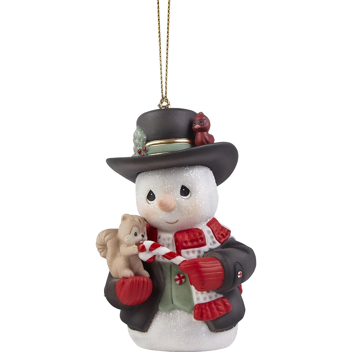 Precious Moments 221016 Wishing You A Sweet Season Snowman Bisque Porcelain Ornament