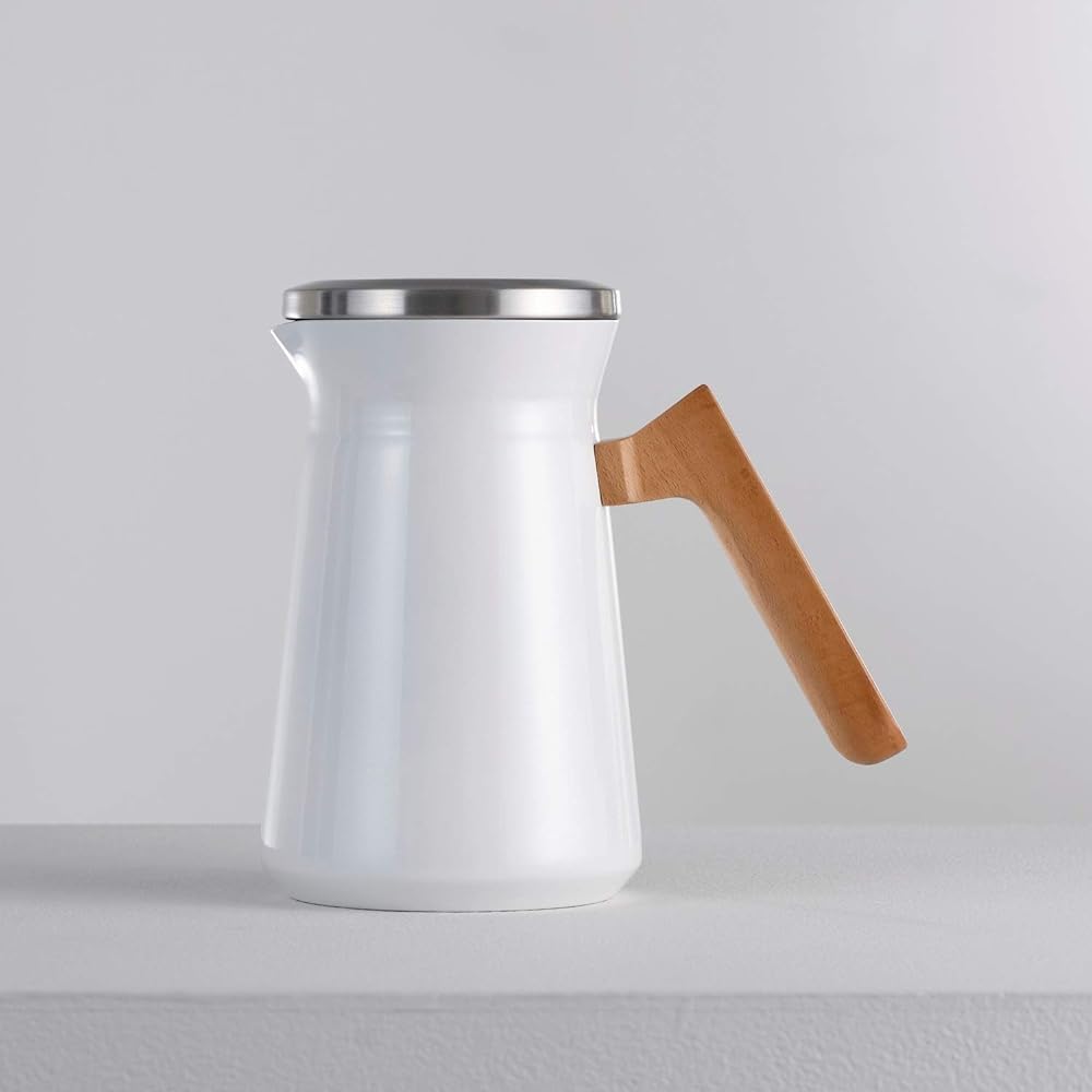 HARIO Stainless Thermal Pot Stainless Thermal Pot Storage Capacity 600ml White S-STP-600-W