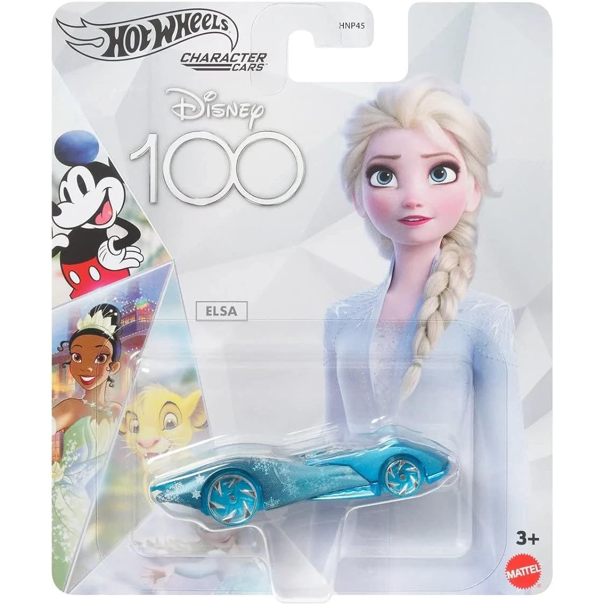 Hot Wheels Character Cars 1:64 Scale Elsa Toy Vehicle for Kids Ages 3 and Up