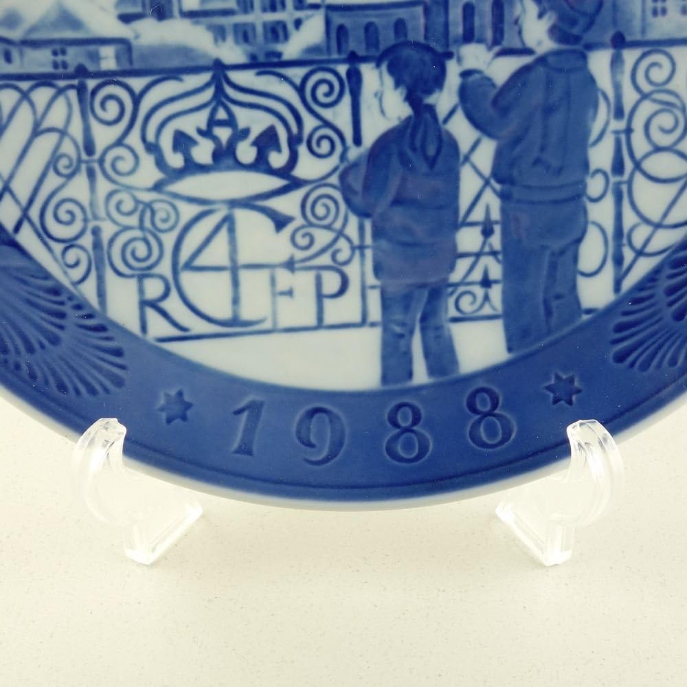 "Parallel Import Product" Year's Plate 1988 Christmas Eve in Copenhagen [Parallel Import Product]