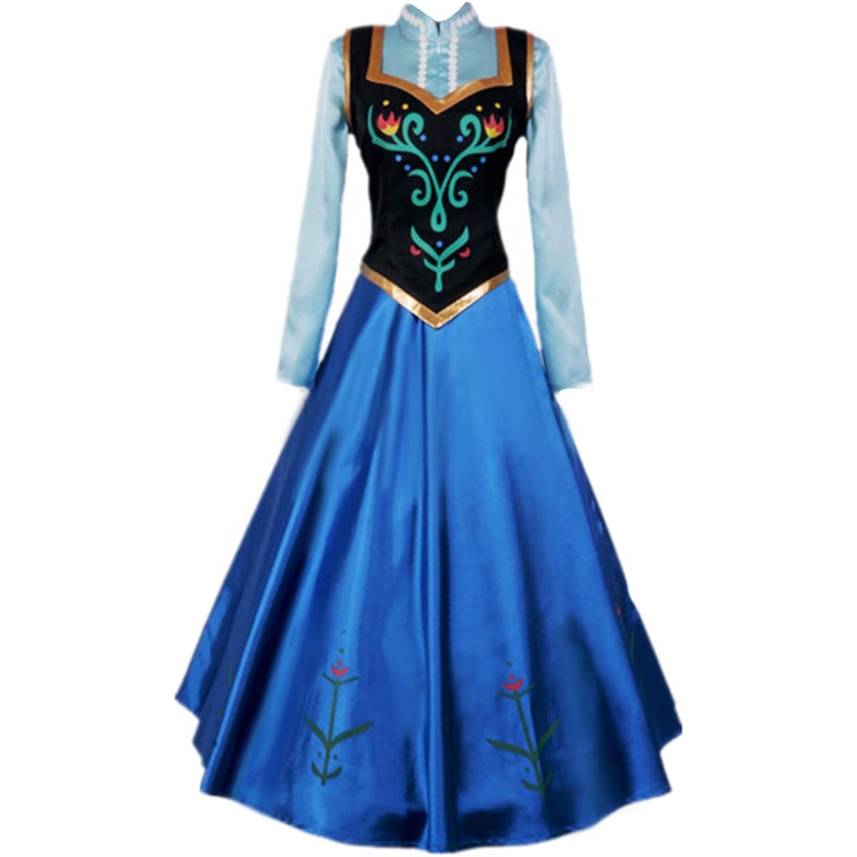 Ainiel Women's Princess Role Play Costume Halloween Costume, Blue, Medium