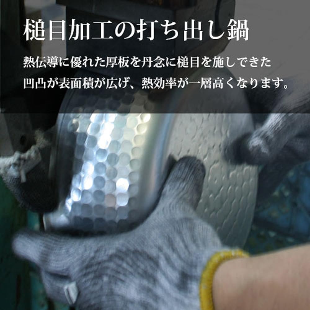 Hokuriku Aluminum Yukihira Pot SS 27cm HP21-KM277 Silver