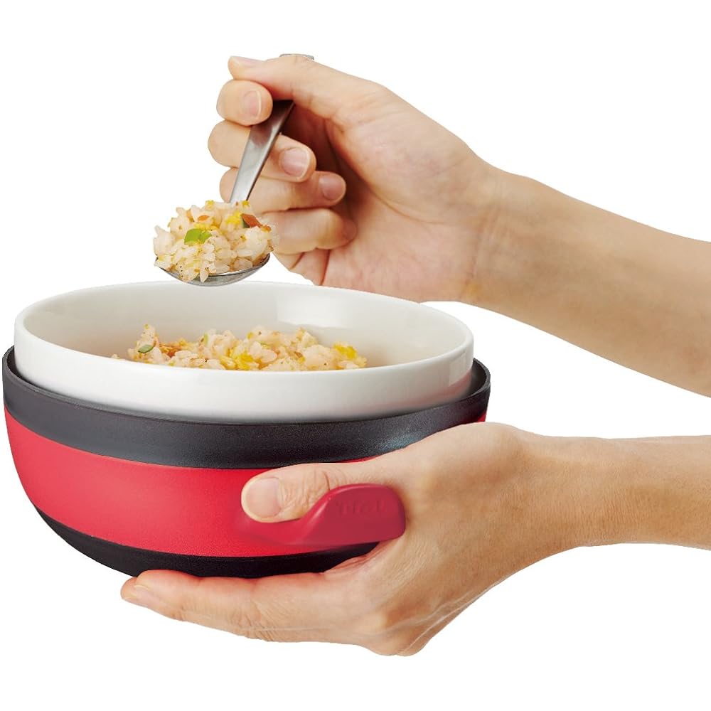 Tefal Microwave Cookware Quick Bowl Brown & Red Kitchen Tool [Channel Limited] K21501
