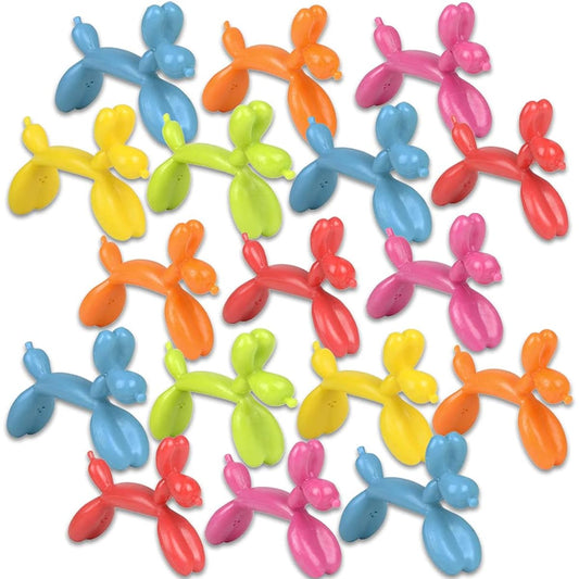 ArtCreativity Mini Bendable Dog Assortment Set of 48 Flexible Figures Assorted Colors Birthday Party Favors for Boys & Girls Stress Relief Fidget Toys Goodie Bag Fillers for Kids