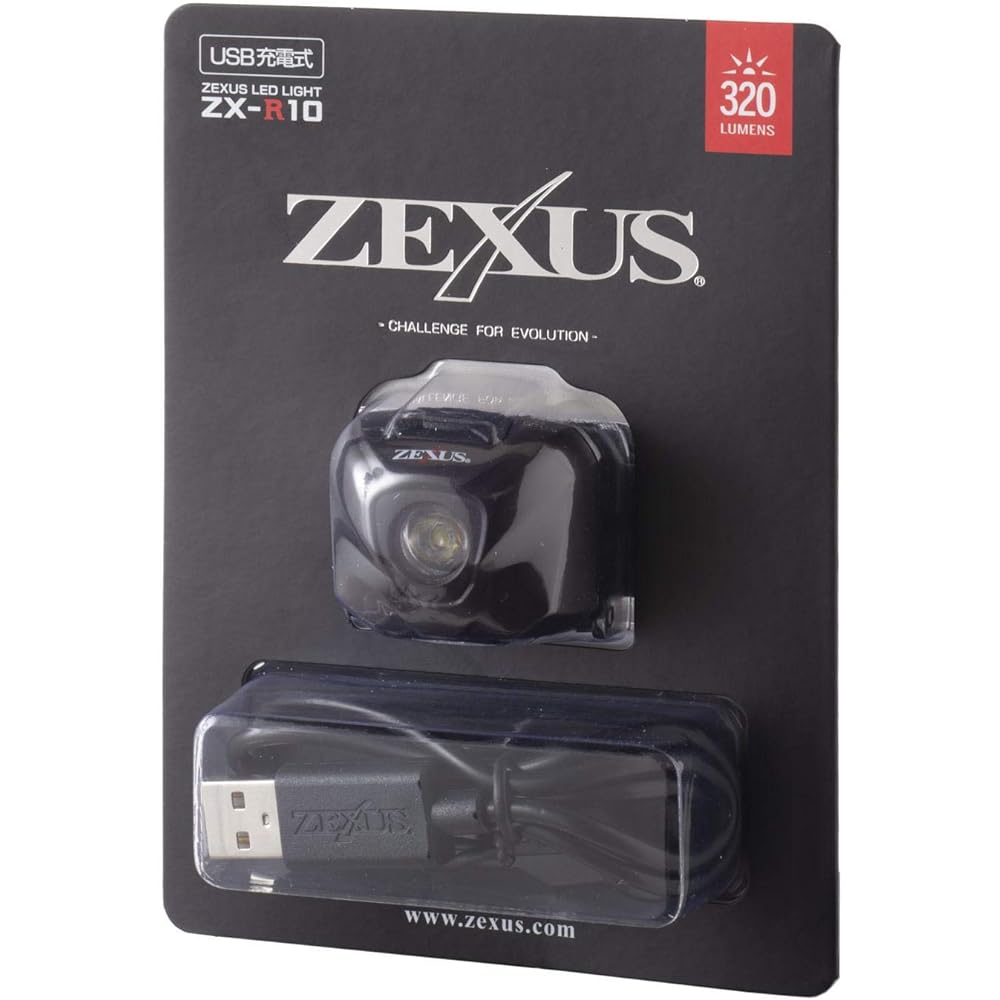 Fuji Toki ZEXUS LED Light ZX-R10 Rechargeable [Maximum 320 lumens Main LED lighting time: Up to 16 hours White]