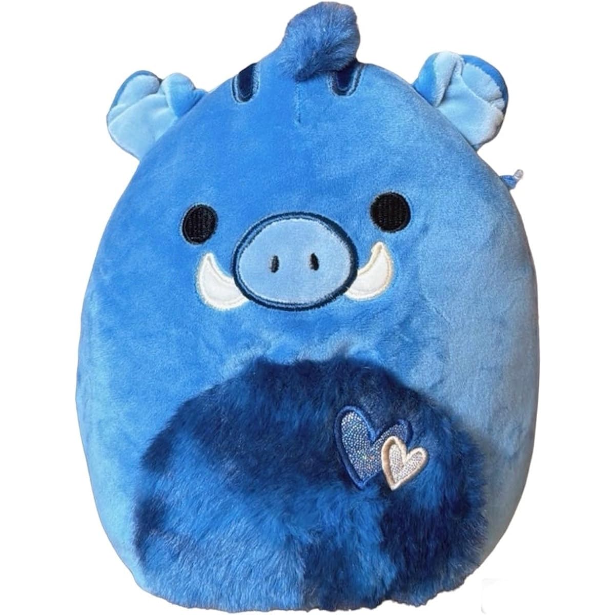 Squishmallows 8" Berjon The Blue Warthog Valentine's Day Plush - Officially Licensed KellyToy - Collectible Soft & Squishy Puppy Plush - Great Gift for Kids, Girls, Boys - 8"