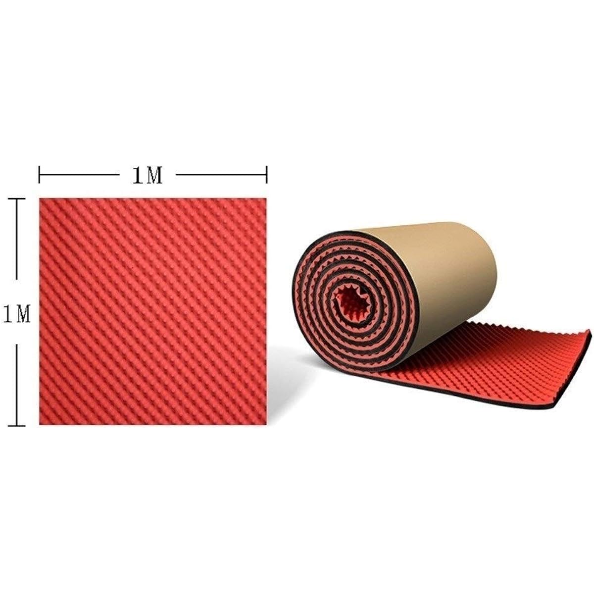 KTV Decor Sound Absorbing Cotton, High Density Flame Retardant Acoustic Panels for Drum Room Piano Room Soundproofing Foam (Yellow) (Purple)