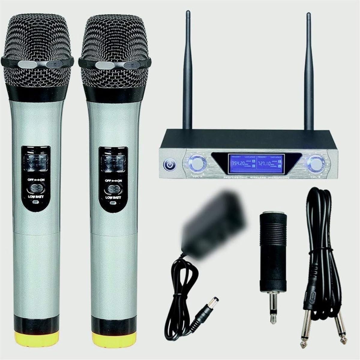Wireless Handheld Microphone MU-868 Class and Clear Sound Fine Performance Microphone for Home Singing Condenser Microphone Live Broadcast Accessories (Color: Grey)