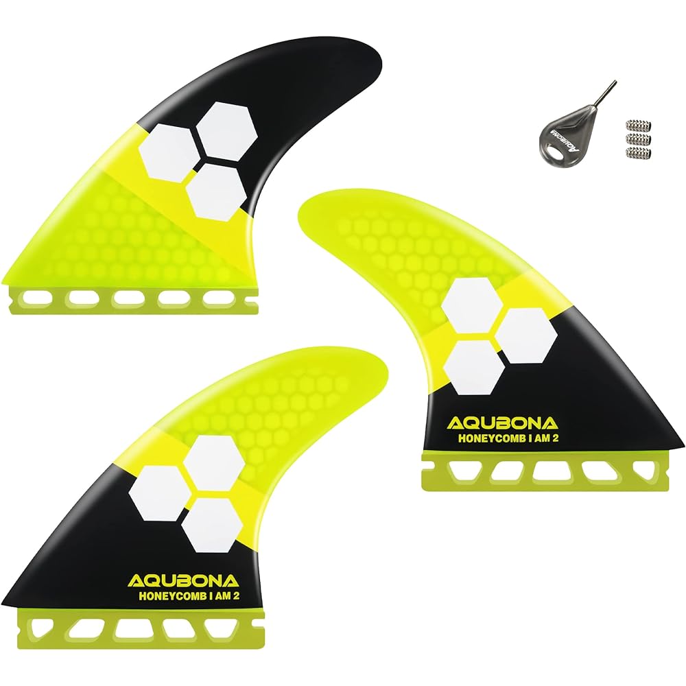Surfboard double tab fin compatible 3 piece set size carbon surfing thruster surfing fins/AM2/MEDIUM