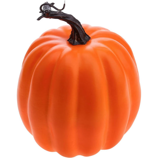 Woration 5" Artificial Orange Pumpkin Decorations Fake Vegetables Realistic Food Models for Fall Harvest Halloween Thanksgiving Decoration Display