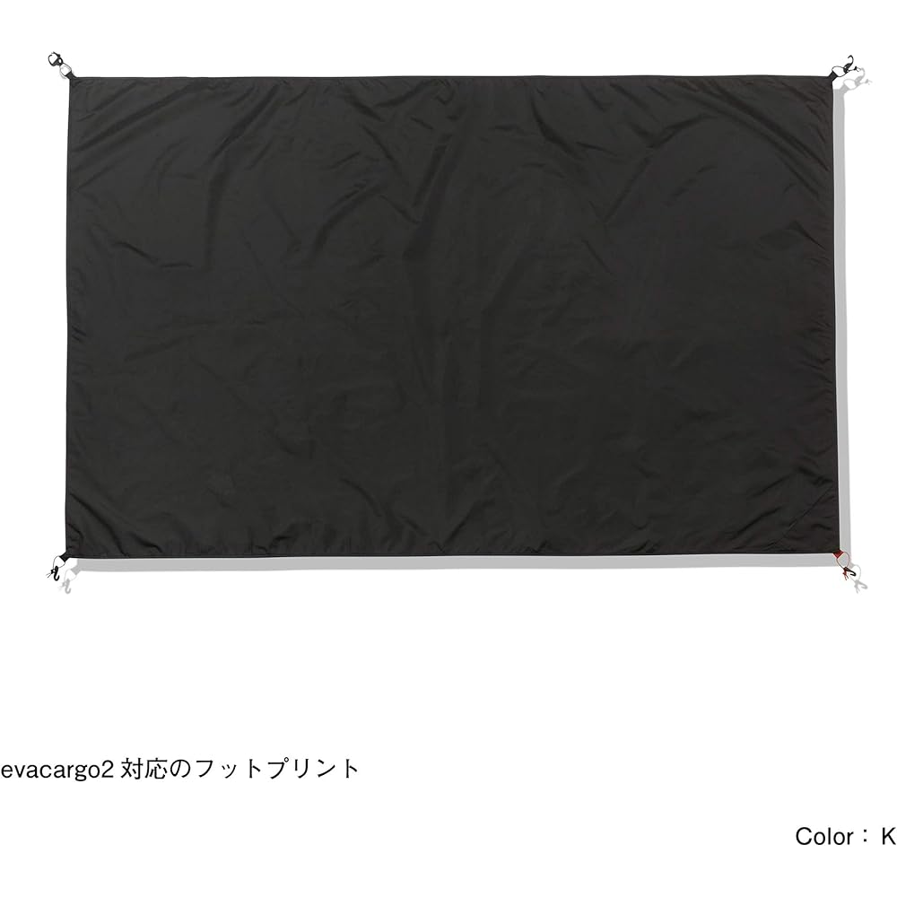 THE NORTH FACE Ground Sheet Footprint/Evacargo 2 Footprint/Evacargo 2 NN32310 Black