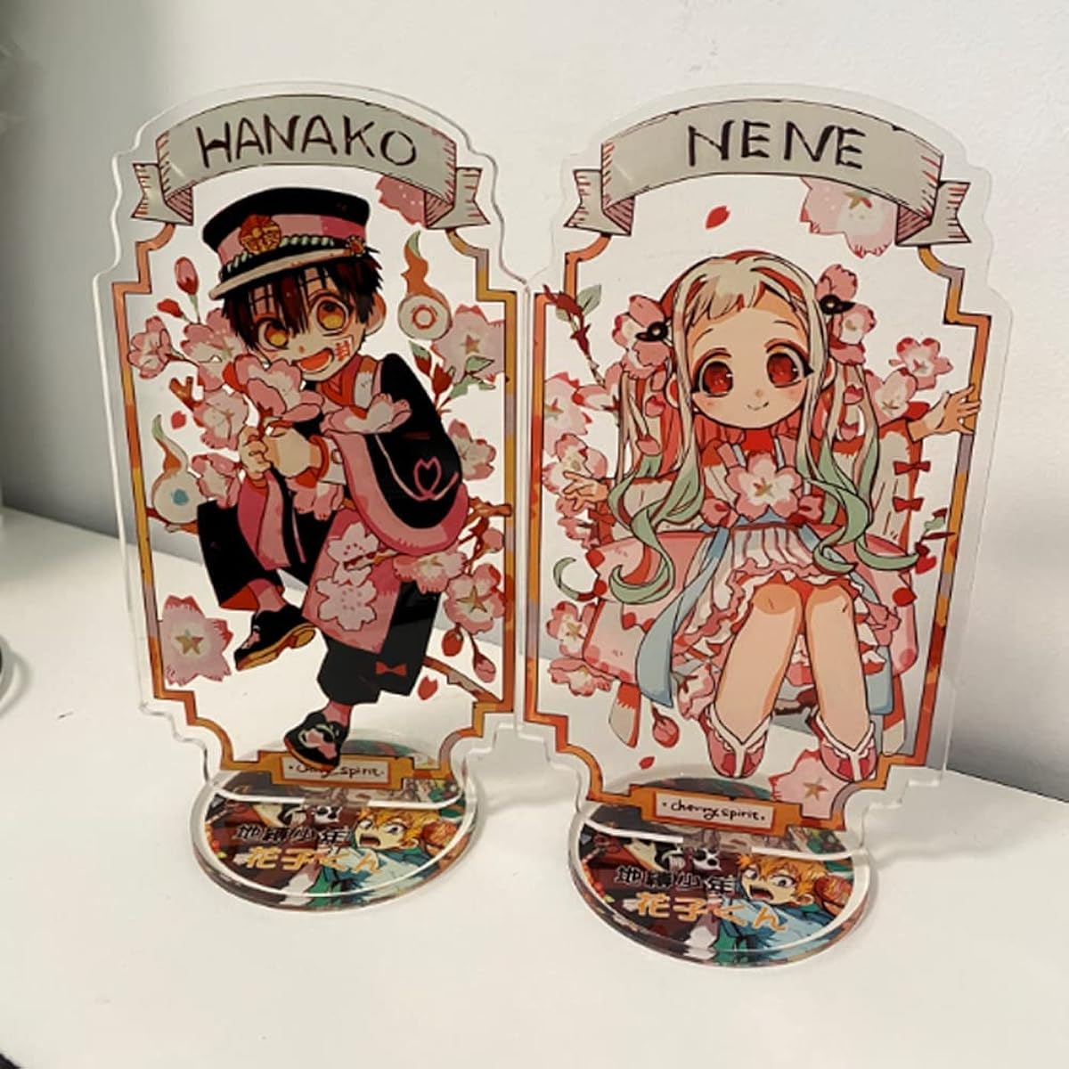 2 Pieces Anime Hanako-kun Standing Figure Yashiro Nene Cosplay Stand Figure Acrylic (1286-02)