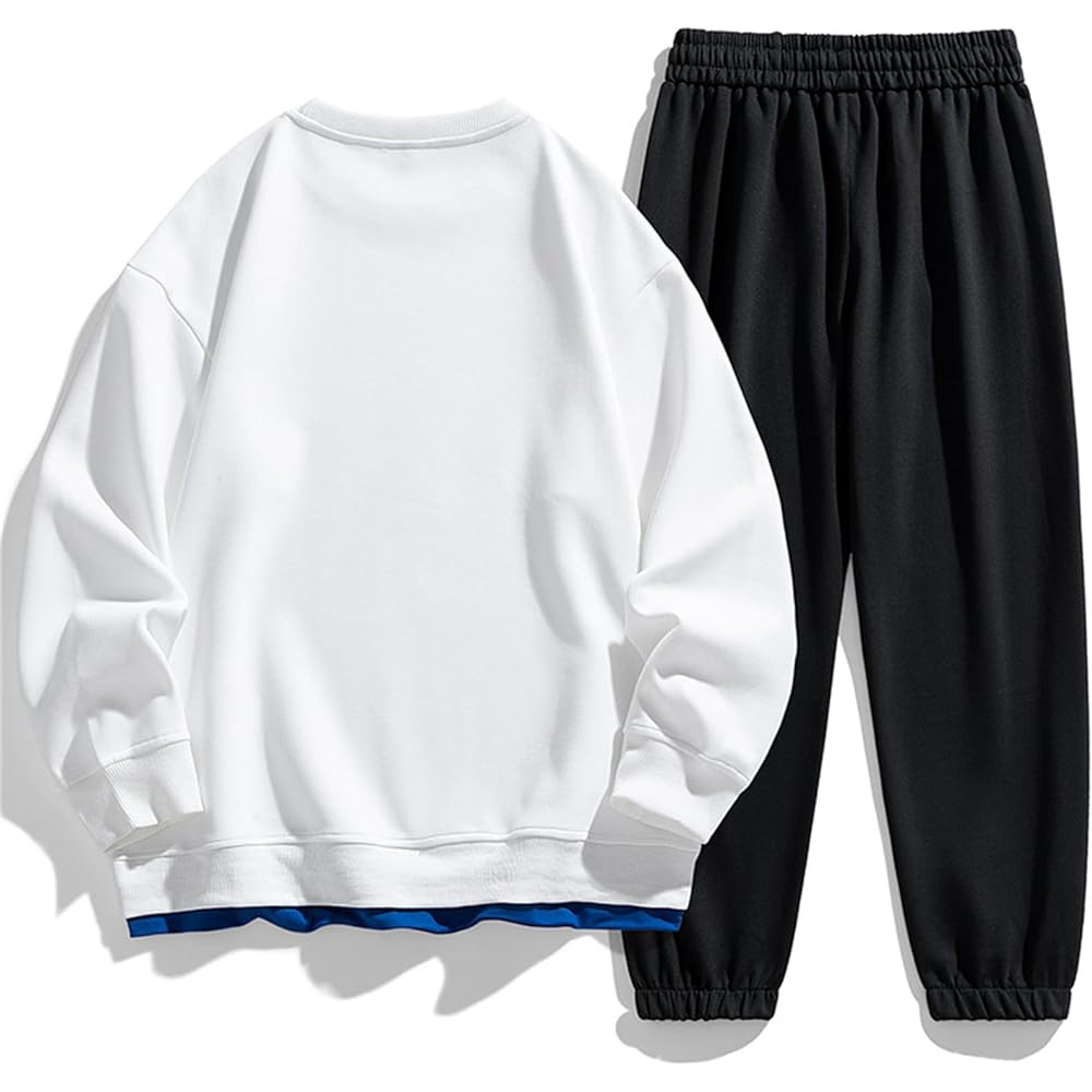 [Bon amixyl] Top and Bottom Set Men's Setup Running Wear Pullover Long Sleeve Men's Trainers Wear Training Wear Spring/Autumn/Winter Clothes Sports Loungewear