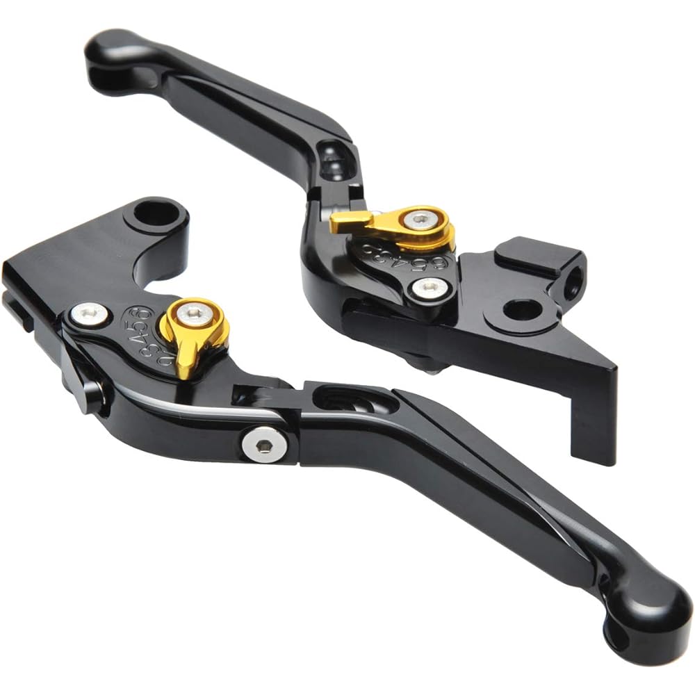 BigOne MT-07 MT-09 Tracer 900 XSR900 XSR700 Billet Lever Set Foldable Black/Gold Black Gold Brake Clutch