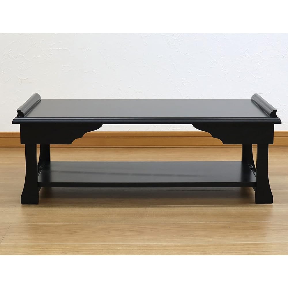 AIS (AIS) offering table width 75cm with shelf black JKU-75T BK