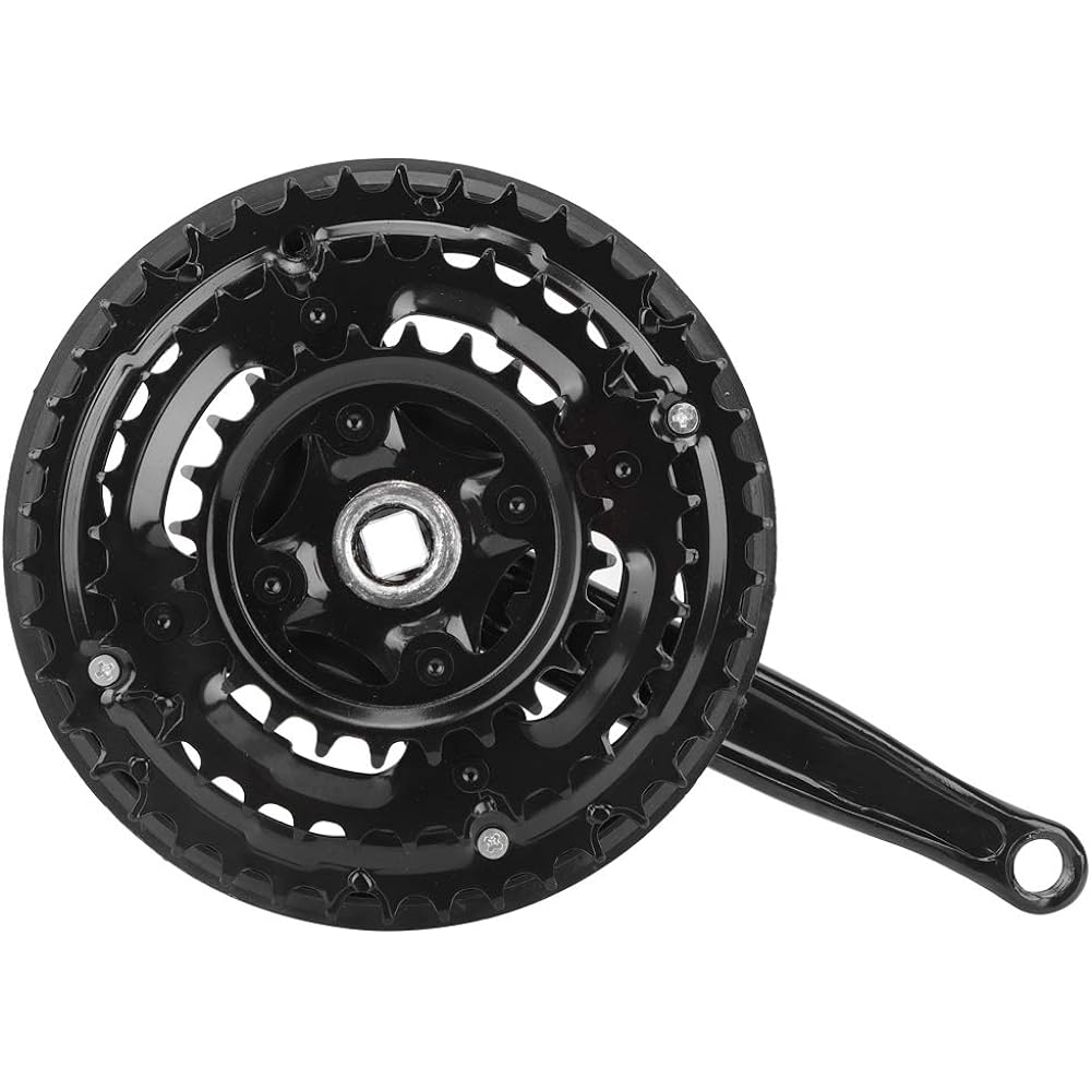 Alomejor1 Bicycle Crankset Crankset Durable Easy to Use High Strength Lightweight Compatibility Precision Machining 170mm Mountain Bike Road Bike Folding Bike