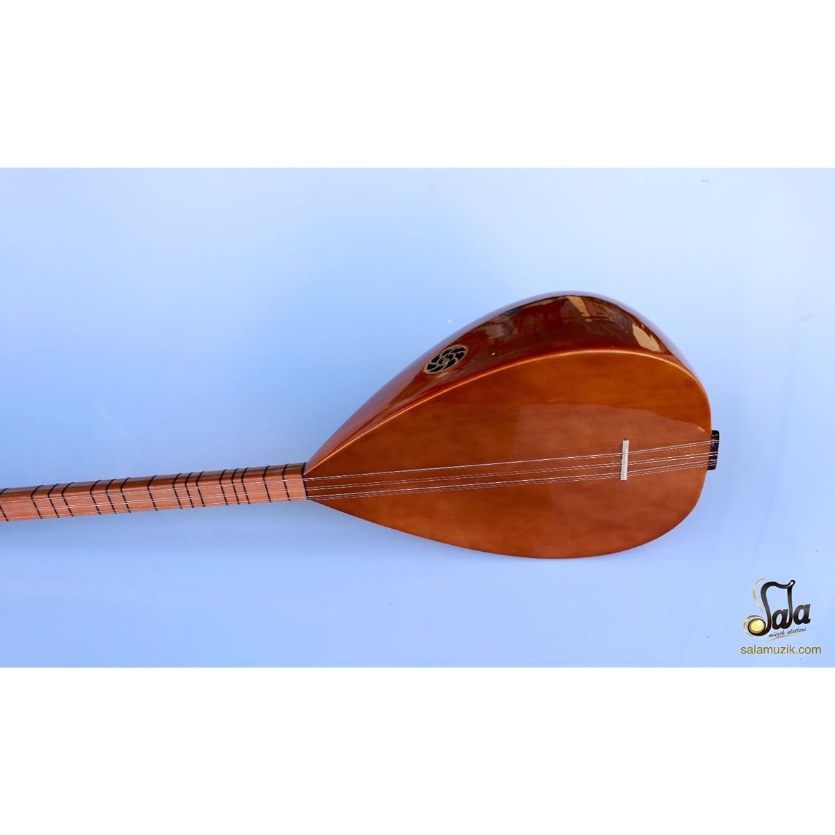 Turkish Quality Left Hand Long Neck Mulberry Baglama Saz For Sale ASL-113L