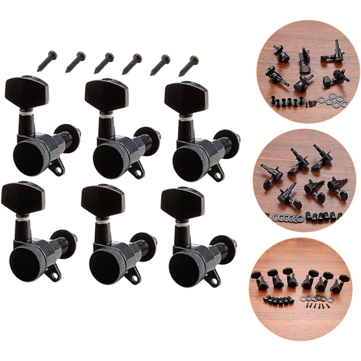 VICASKY Guitar Machine Guitar Pegs 5 Sets String Accurate Pro Guitar Tuner Guitar Accessories Key Studs Tuner Strings Zinc Alloy Key Pegs Pro