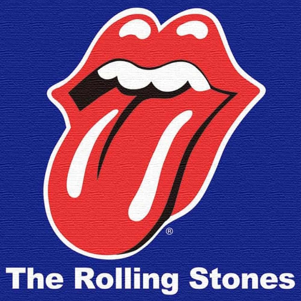 Art Deli Poster Rolling Stones Fabric Panel unv-0013-nvy-L L size