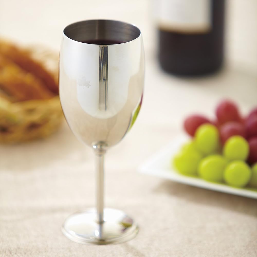 Logos stainless steel wine glass 81285112