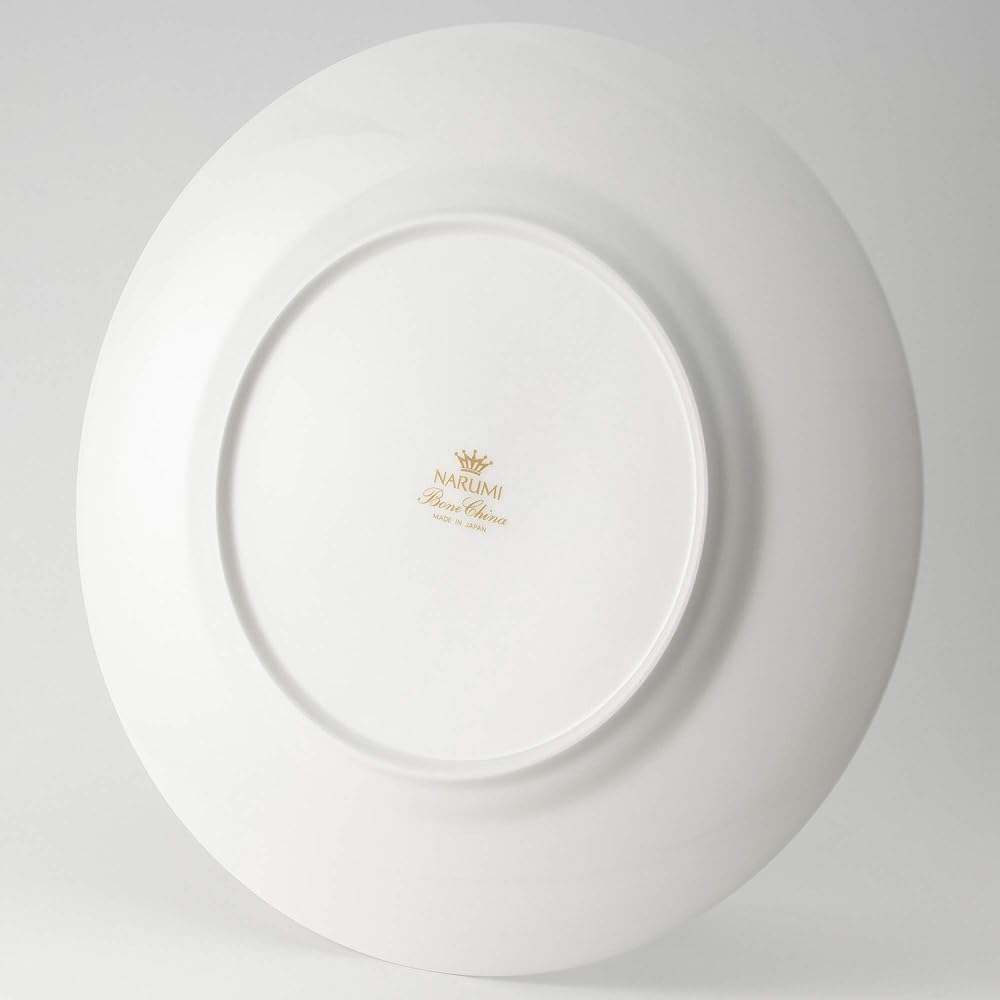 NARUMI Plate Wave White 30cm Microwave Warmable Made in Japan 8725-5235