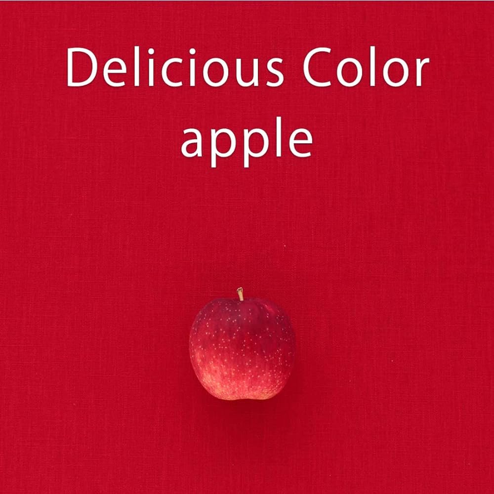 Blooming Nakanishi Table Cloth Delicious Color (Apple (Red) / 130 x 230cm) For 6 People Water Repellent Rectangle Plain Machine Washable (Water Repellent Finished/Made in Japan) 400230-0001-91