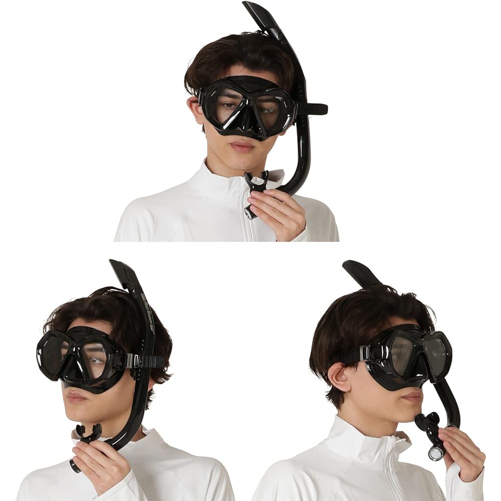 REEF TOURER Snorkeling Snorkel 2 Eyes Mask 2 Piece Set Silicone RC0106