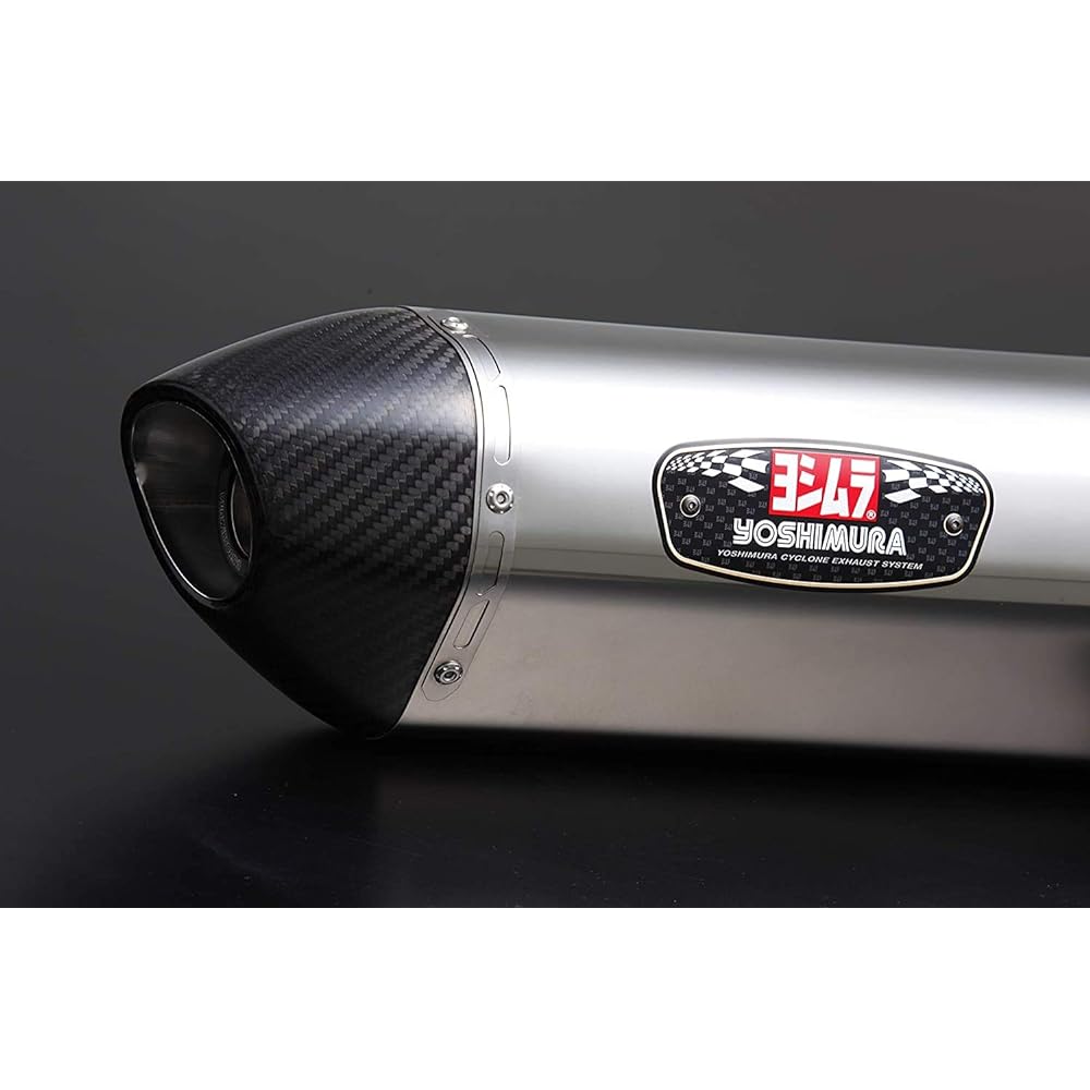 YOSHIMURA Full Exhaust GROM (13-16/17-) R-77S Cyclone Government Certified Mechanical Bent EXPORT SPEC Stainless Steel Carbon End YOSHIMURA 110A-40A-5X52