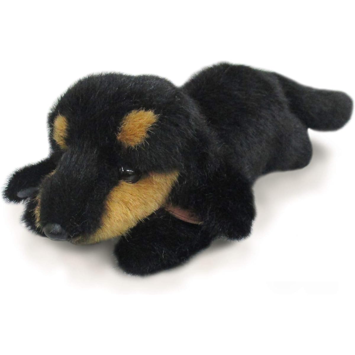 San-Ei Boeki Graceful I-6865 Begging DOG Dachshund Black & Tan Plush Toy Total Length 28cm