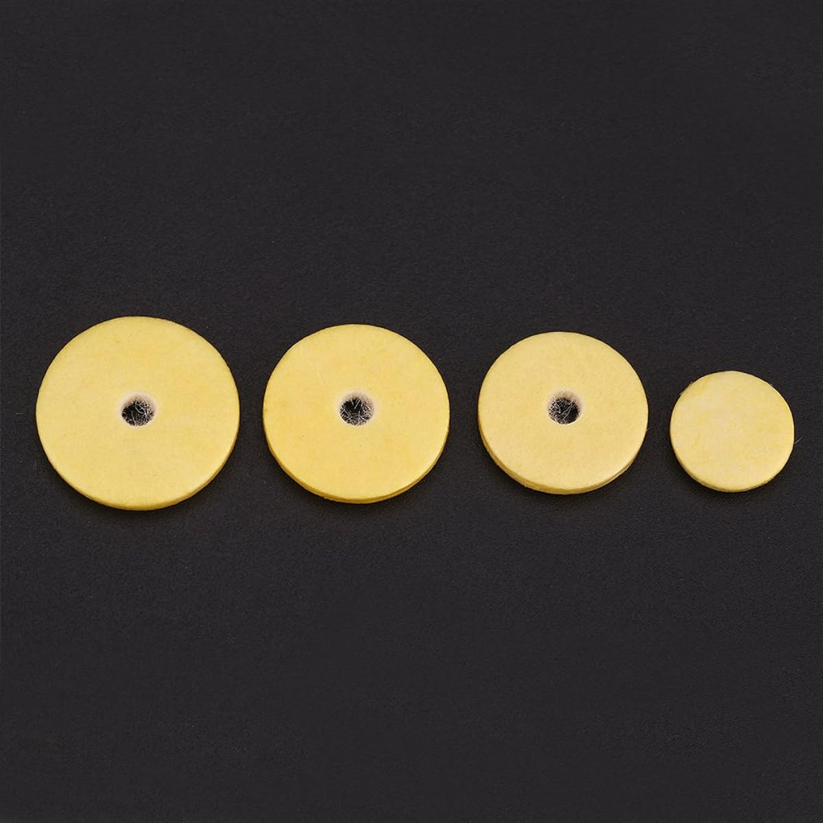 Vbest life Flute Pad Set 16 Pieces Durable Flute Pad Set for Flute Yellow