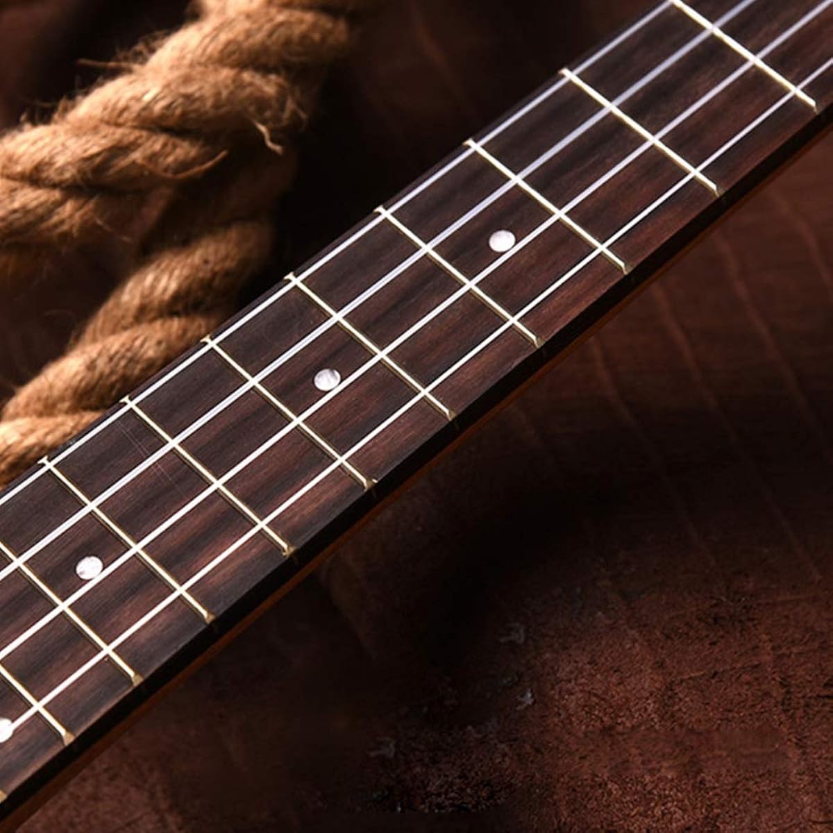 Ukulele Mahogany Musical Instrument 4 Strings Sound Source Gift Natural 26 Inch Concert Ukulele (Color: Natural, Size: 26 inches)