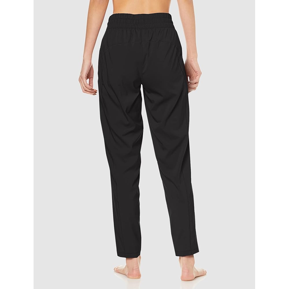 PUMA 521923 Women's Water Absorbent Quick Drying Training Yoga STUDIO Tapered Woven Pants