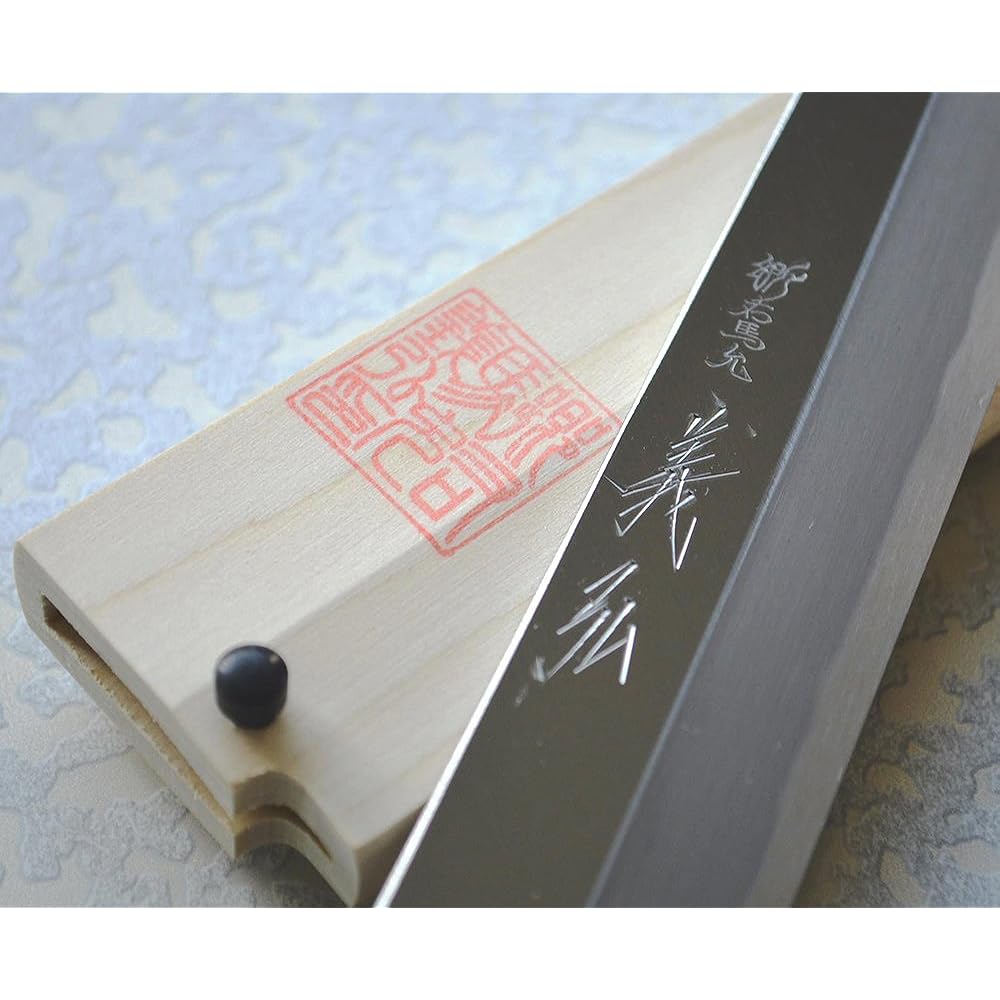 Yamawaki Knives Manufacturing Co., Ltd. Yoshihiro Gouma Kamisaku Series Yasugi Kopaku No. 2 Yanagiba Knife 270mm with white scabbard JCHC-270Y